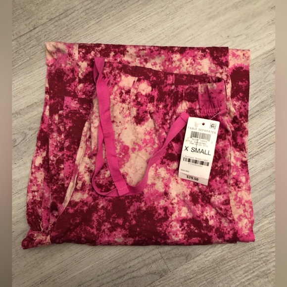 Jenni Intimates Pink Tie Dye Lounge & Sleepwear Pants Size NWT MSRP $29.50 XS - Picture 4 of 5